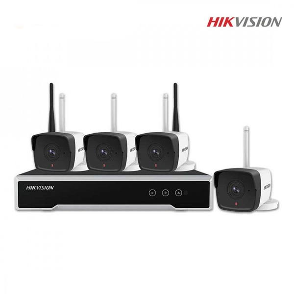 HIKVISION | ชุดกล้องวงจรปิดไร้สาย ระบบ IP WI-FI ชุด KIT 4CH 2MP รุ่น NK42W0H