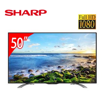 【SHARP夏普】50吋 FHD 智慧連網電視(LC-50LE580T)