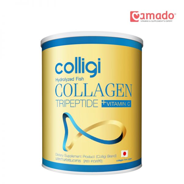 Amado Colligi Fish Collagen TriPeptide+Vitamin C | อมาโด้ คอลลีจิ ฟิชคอลลาเจน ไตรเปปไทด์ พลัส วิตามินซี