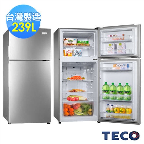 TECO東元 239公升風冷式雙門冰箱 R2551HS