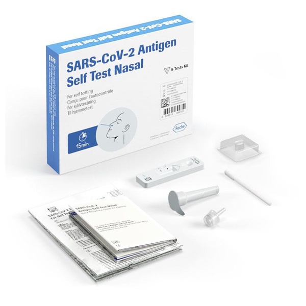 Roche | SARS-CoV-2 Antigen Self-Test Nasal (ART) 5 Test Kits/Box