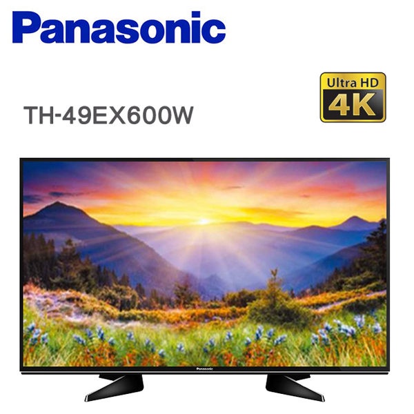 【Panasonic 國際】49型 4K LED智慧連網電視(TH-49EX600W)