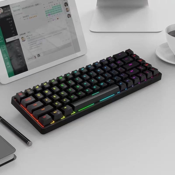 ROYAL KLUDGE | RKG68/RK837 RGB Mechanical Keyboard 68 Keys Bluetooth 2.4G Wired Triple Mode Gaming Keyboard (2021)