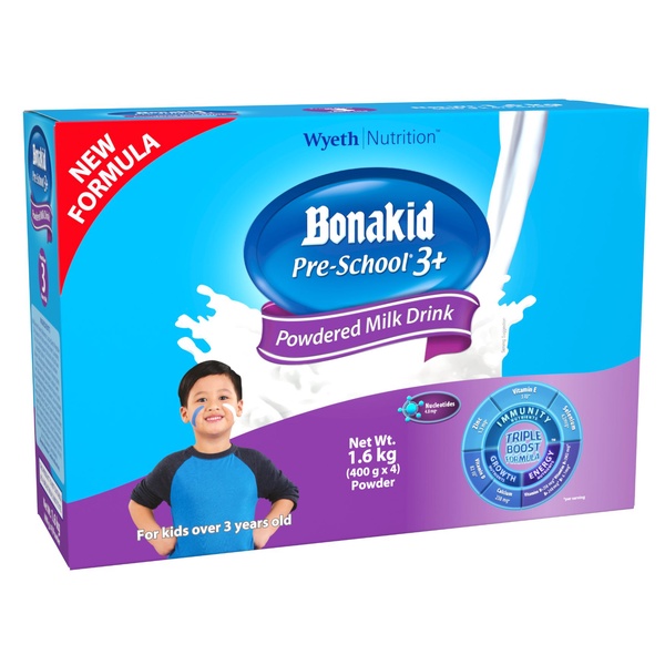 Wyeth | BONAKID PRE-SCHOOL 3+ Stage 4 Powdered Milk Drink for Children Over 3 Years
