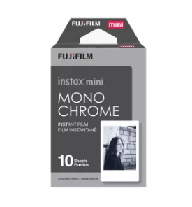 FUJI | ฟิล์มโพลารอยด์ Fujifilm Instax mini Monochrome Film (ฟิล์มภาพขาว-ดำ) จำนวน 10 แผ่น