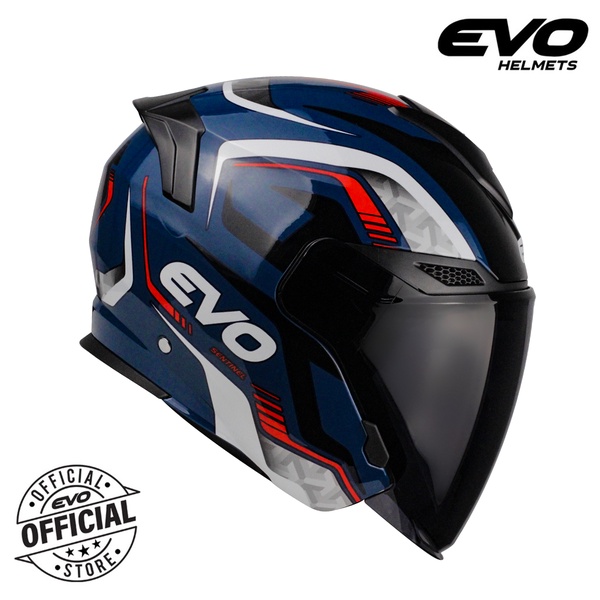 EVO | RX-7 Half Face Dual Visor Helmet