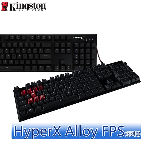 【Kingston 金士頓】HyperX Alloy FPS 機械式電競鍵盤 HX-KB1BR1 茶軸(英文鍵盤)