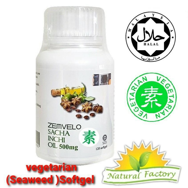 ZEMVELO | Sacha Inchi Oil Capsules 500mg (120 tablet)