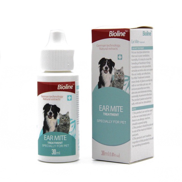 Bioline | Ear Mite Treatment for Dogs &amp; Cats