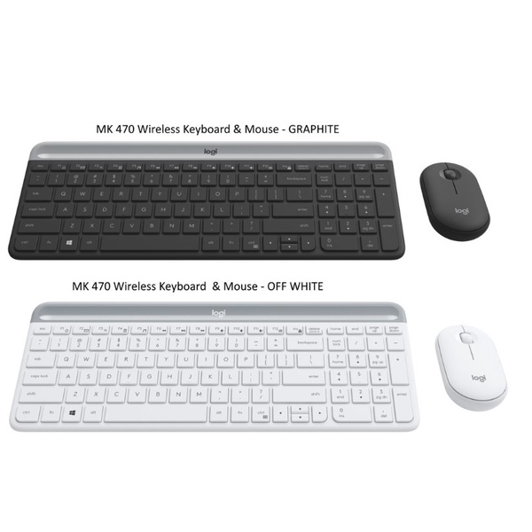 Logitech | MK470 Combo Wireless Slim Keyboard and Mouse