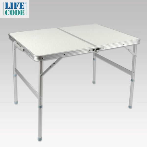 【LIFECODE】009長90cm鋁合金折疊桌(提箱型)