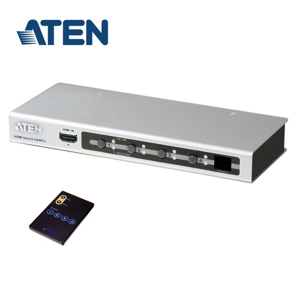 【ATEN】4埠 HDMI 四進一出型 影音切換器(VS481A)