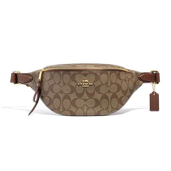 COACH | กระเป๋าคาดอก BELT BAG IN SIGNATURE CANVAS รุ่น F48740