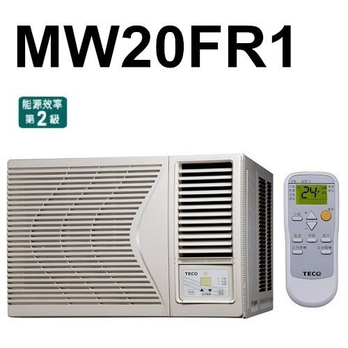 TECO東元高能效窗型冷氣 右吹式 MW20FR1
