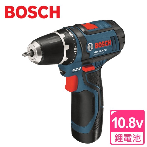 【BOSCH博世】10.8V 鋰電電鑽/起子機(GSR 10.8-2-Li)