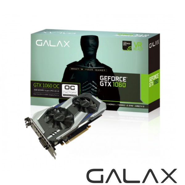 【GALAX】GTX 1060 OC 3GB DDR5 顯示卡
