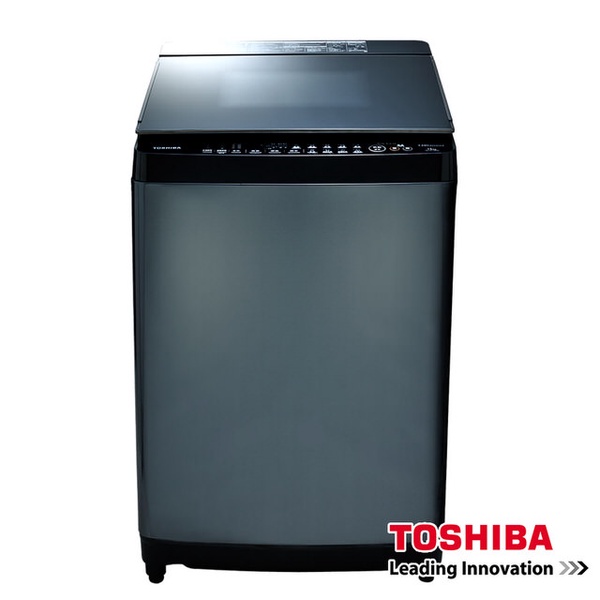 【TOSHIBA】東芝勁流雙渦輪超變頻16公斤洗衣機 科技黑(AW-DG16WAG)