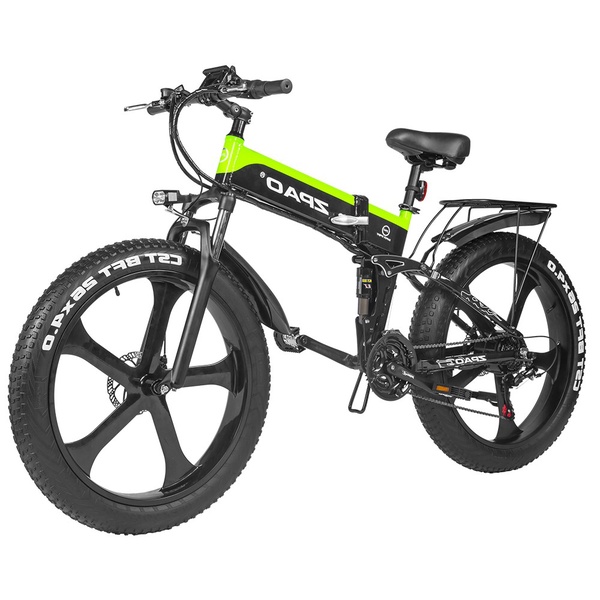 ZPAO | Fat E bike 1000W Folded Electric Mountain Bicycle