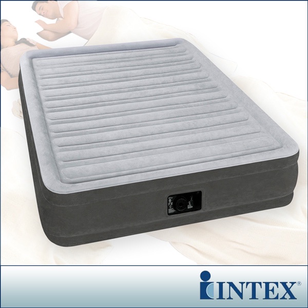 【INTEX】豪華型橫條-內建電動幫浦充氣床