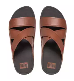 FITFLOP | รองเท้าแตะแบบสวม รุ่น Fitflop Chi Slides สีน้ำตาล