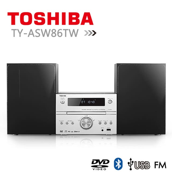 【TOSHIBA】DVD/MP3/USB/藍芽床頭音響(TY-ASW86TW)