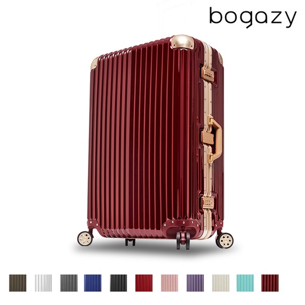 【Bogazy】迷幻森林 26吋PC鏡面鋁框行李箱