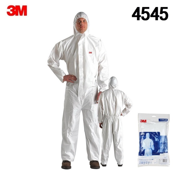 3M | ชุดป้องกันเชื้อ สารเคมี PPE รุ่น 4545