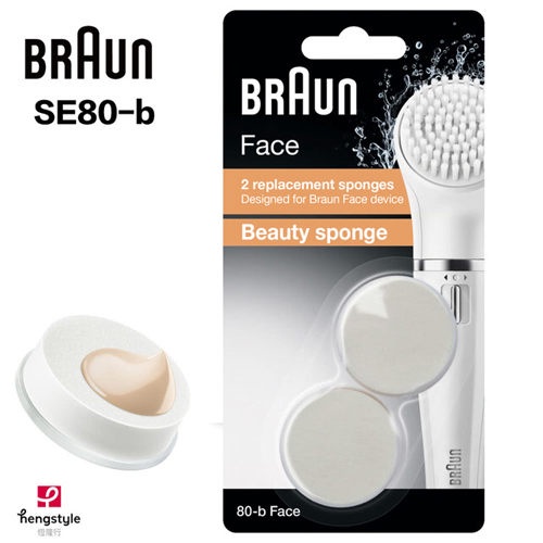 【BRAUN 德國百靈】Face美肌海綿頭SE80-b