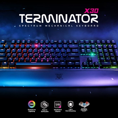 NUBWO | คีย์บอร์ดเกมมิ่ง รุ่น X30 TERMINATOR RGB Mechanical Gaming Keyboard