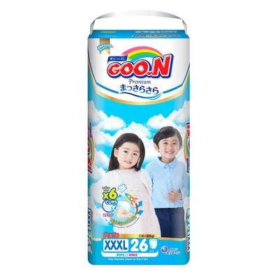 GOON | กางเกงผ้าอ้อมเด็ก ไซส์ 3XL (สำหรับเด็กน้ำหนัก 18-30 กก.) รุ่น Premium pants