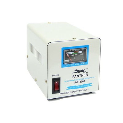Panther | PVE-1000 500W Relay Type AVR Automatic Voltage Regulator 3 Sockets