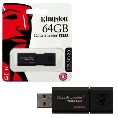 Kingston |  USB 3.0 Flash Drives (64GB / DT100G3)
