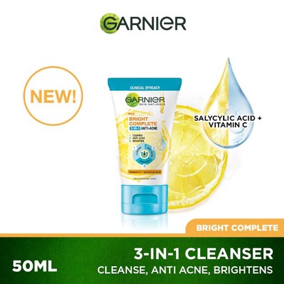Garnier Bright Complete Anti-Acne 3-in-1 Cleanser