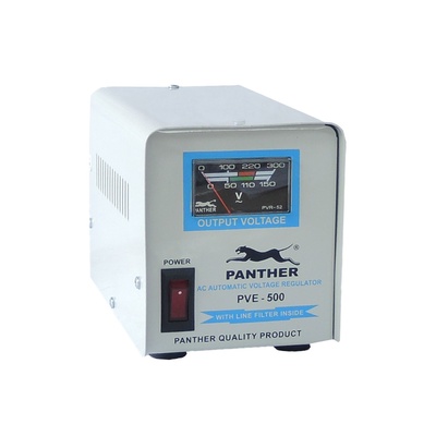 Panther | PVE-500 500W Relay Type AVR Automatic Voltage Regulator 3 Sockets