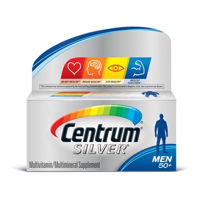 Centrum | Silver Men 50+ Multivitamin Supplement (30 Tablets)