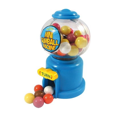 Mini Candy Machine Bubble Gumball Dispenser Coin Bank Kid Toy