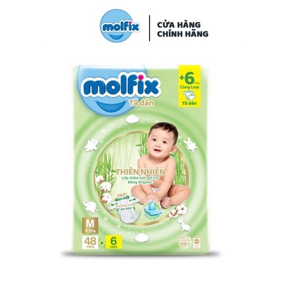 Molfix | Tã/bỉm Dán Thiên nhiên Jumbo M (48 Miếng)