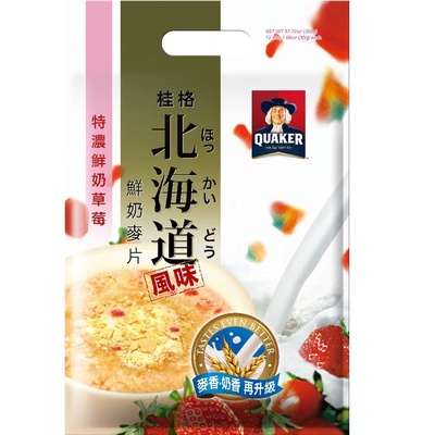 【桂格】北海道草莓鮮奶麥片
