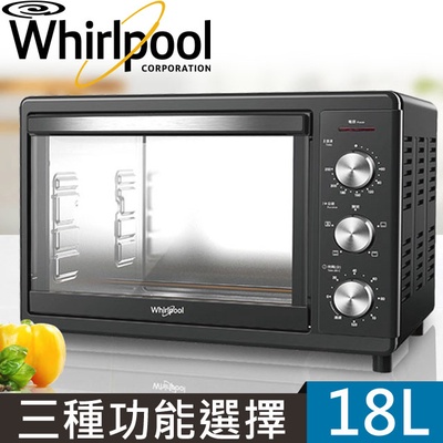 【Whirlpool惠而浦】18公升不鏽鋼機械式烤箱(WTOM181B)