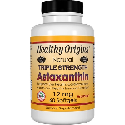 Healthy Origins | Natural Triple Strength Astaxanthin 12 mg (Softgels)