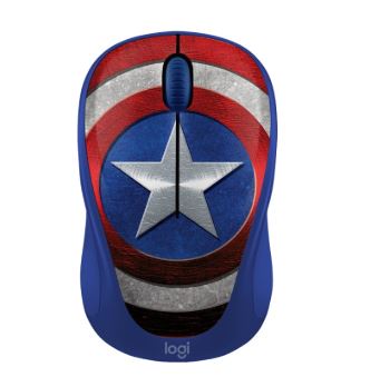 LOGITECH |Wireless Mouse (M238) MARVEL COLLECTION CAPTAIN AMERICA