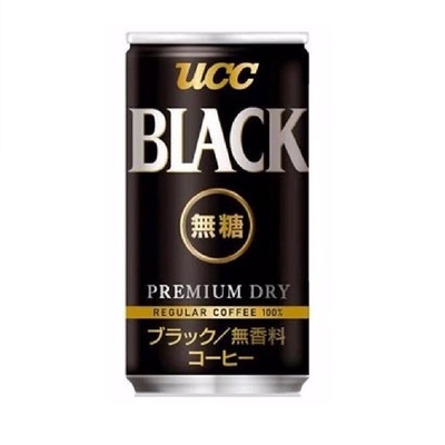 【UCC】BLACK無糖咖啡 185g