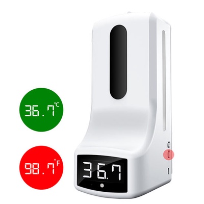 K9/K9 Pro Automatic Sensor Body Thermometer Disinfectant Liquid Dispenser all-in-one