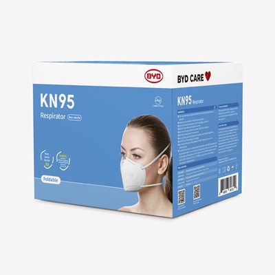 BYD CARE | KN95 PARTICULATE RESPIRATOR MASK BOX