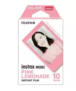 FUJI | ฟิล์มโพลารอยด์ Fujifilm Instax mini Pink Lemonade (ฟิล์มขอบชมพู) จำนวน 10 แผ่น