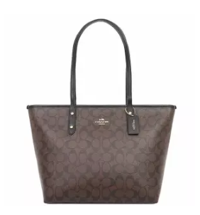 COACH | กระเป๋าสะพายไหล่สำหรับผู้หญิง COACH CITY ZIP TOTE IN SIGNATURE F58292