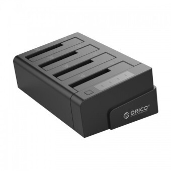 ORICO | HDD Docking 4 Bays USB 3.0 + Clone 1:3 สำหรับ HDD/SSD ขนาด 2.5-3.5 นิ้ว รุ่น 6648US3-C