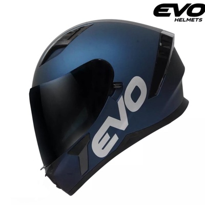 EVO | SVX-01 Plain Full Face Dual Visor Helmet