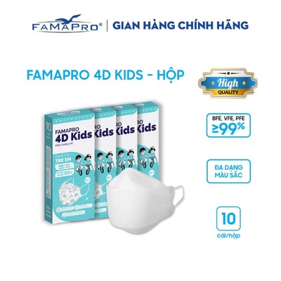 Famapro | Khẩu trang y tế cao cấp trẻ em kháng khuẩn 3 lớp