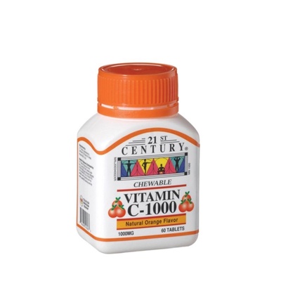 21st Century | Chewable Vitamin C-1000 Orange (60 Tablets) 